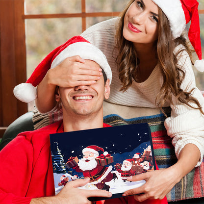 Packaged personalised photo Advent calendar jigsaw puzzle — customisable with your photo and personalised text, ready to dispatch