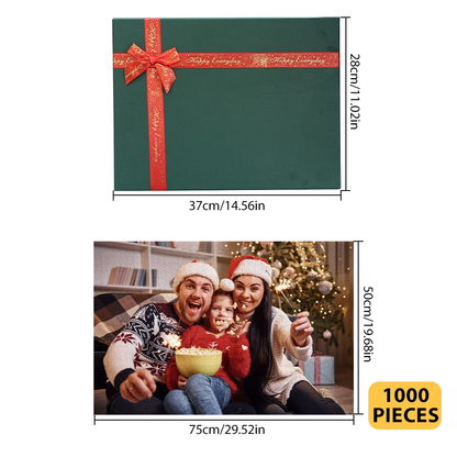 Step-by-step assembly showing mini puzzles 1–24 — custom Advent calendar jigsaw puzzle for kids, teens and adults