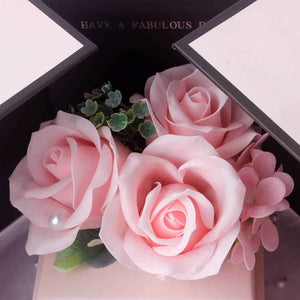 Photo Projection Necklace With Eternal Flower Jewelry Box Gifts for Mum - 2 Colors