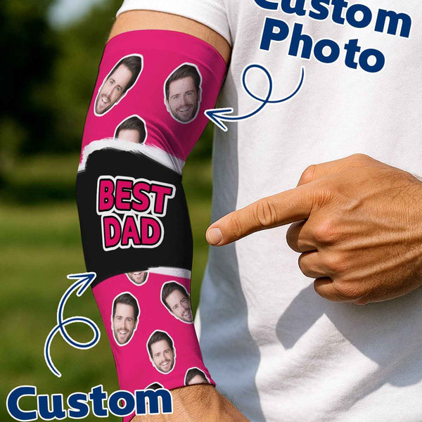 Custom Face Photo Arm Sleeves Summer Gift Birthday Gift