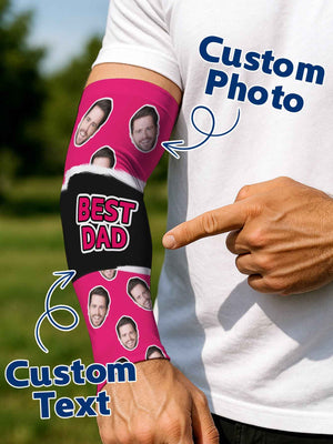 Custom Face Photo Arm Sleeves Summer Gift Birthday Gift
