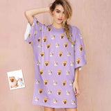 Custom Photo Face Nightdress Cute Pet Creative Home Gifts