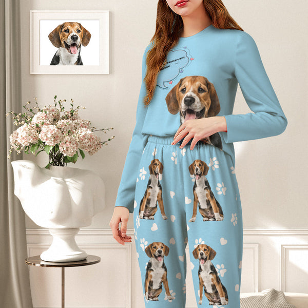 Personalised Pet Photo Pajamas - Custom Dog & Cat Lover Pyjamas Gift For Women