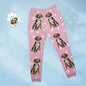 Personalised Pet Photo & Name Pyjamas – care and size label close-up, machine washable up to 45°C; 95% polyester 5% spandex for a stretchy fit