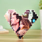 Close-up of UV-printed personalised photo on PVC brick highlighting vivid colours, fine print detail and waterproof finish