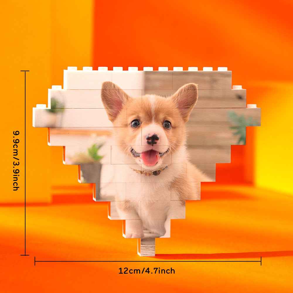 Custom Building Bricks Personalised Photo Block Diamond Shape