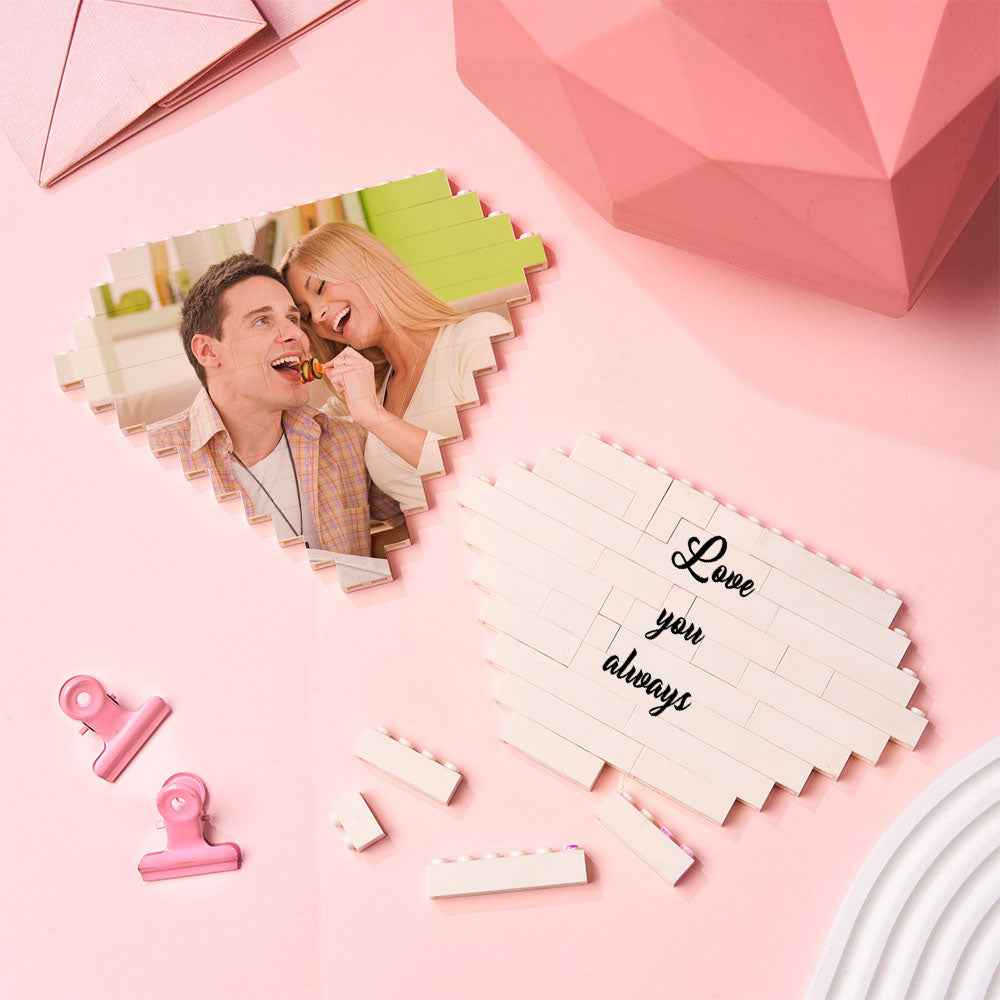 Custom Building Bricks Personalised Photo Block Diamond Shape