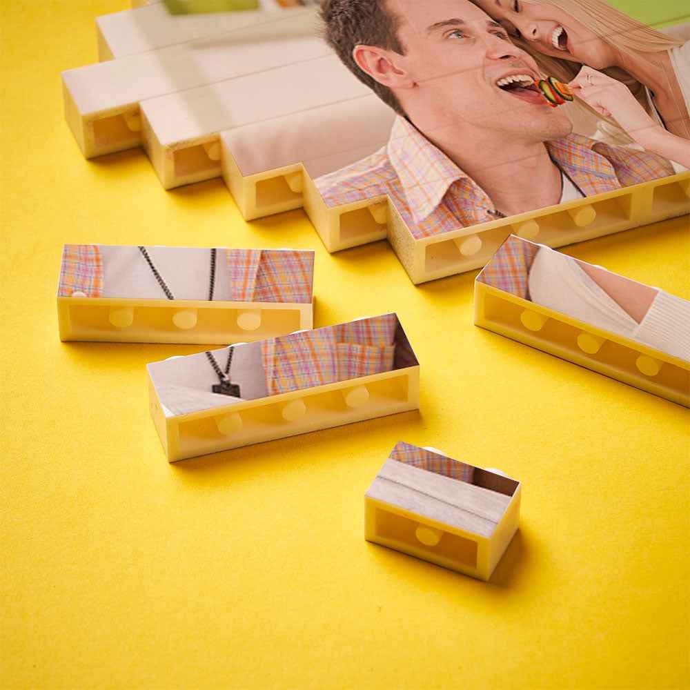 Custom Building Bricks Personalised Photo Block Diamond Shape