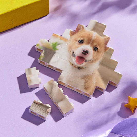Photo Building Bricks - Personalised Block with Photo | Lozenge Shape