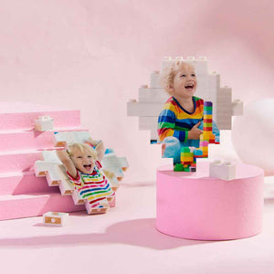 Photo Building Bricks Personalised Block Lozenge Shape