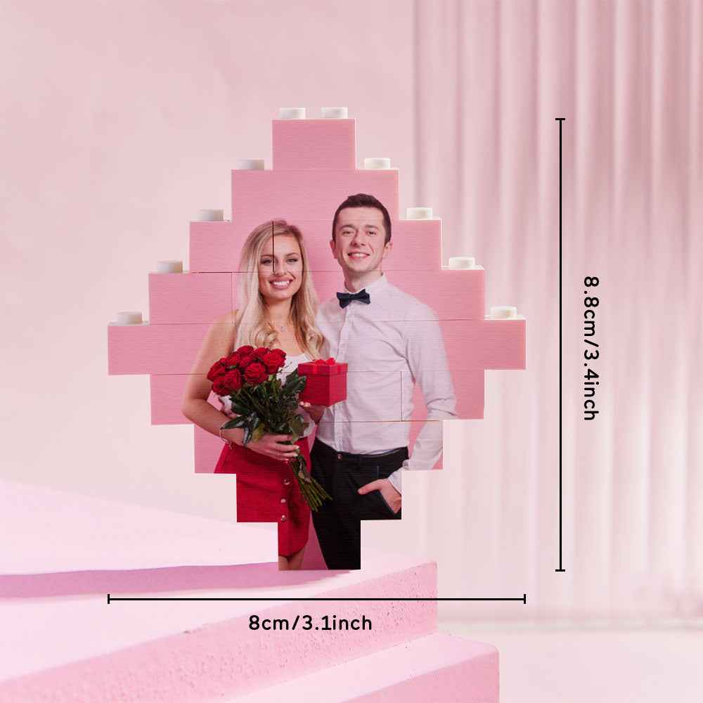 Photo Building Bricks Personalised Block Lozenge Shape