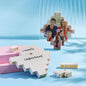 Detail of printed photo on a lozenge brick showing high-resolution colour reproduction — custom kids photo brick