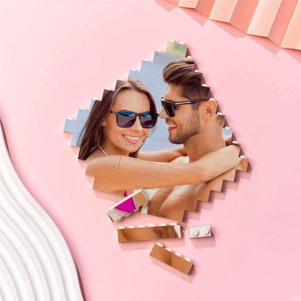 Photo Building Bricks Personalised Block Lozenge Shape
