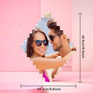 Photo Building Bricks Personalised Block Lozenge Shape