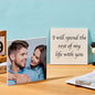 Custom square photo block puzzle in multiple sizes, perfect housewarming or anniversary gift