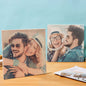 Custom personalised square photo block puzzle available in 5 sizes from 8x8cm to 24x24cm