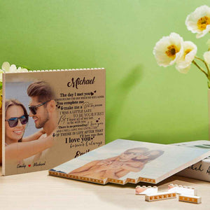 Personalised Photo Building Block Brick You Complete Me