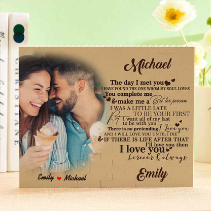 Personalised Photo Building Block Brick You Complete Me