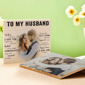 Custom Building Block Puzzle Personalized Photo Brick To My Husband