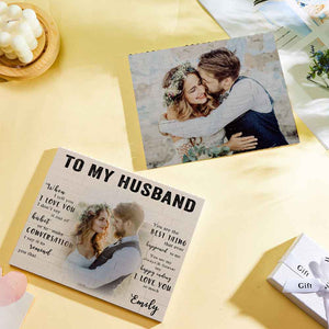 Custom Building Block Puzzle Personalized Photo Brick To My Husband