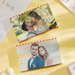 Custom Building Block Puzzle Horizontal Red Photo Building Bricks Christmas Gifts