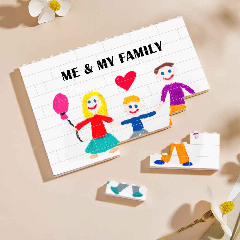 Custom Graffiti Style Building Brick Photo Building Blocks For Kids