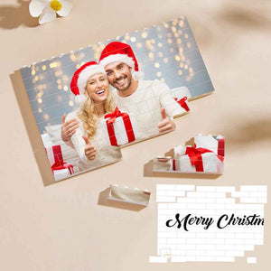 Personalized Building Block Puzzle Custom Photo & Text Brick Gift for Christmas