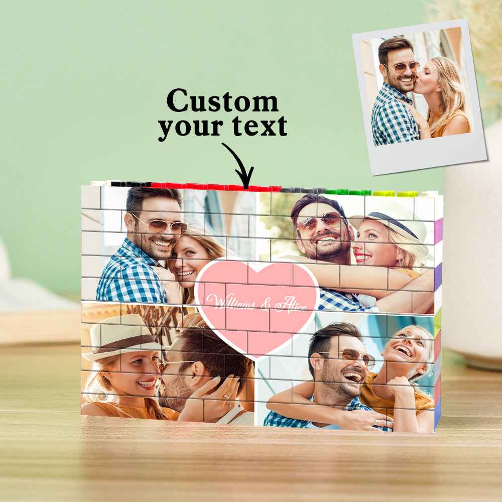 Customized Building Brick Personalized Colors Block Puzzle