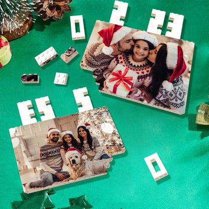Collection of personalised brick photo blocks featuring different images to showcase versatility as custom photo brick gifts for adults and kids