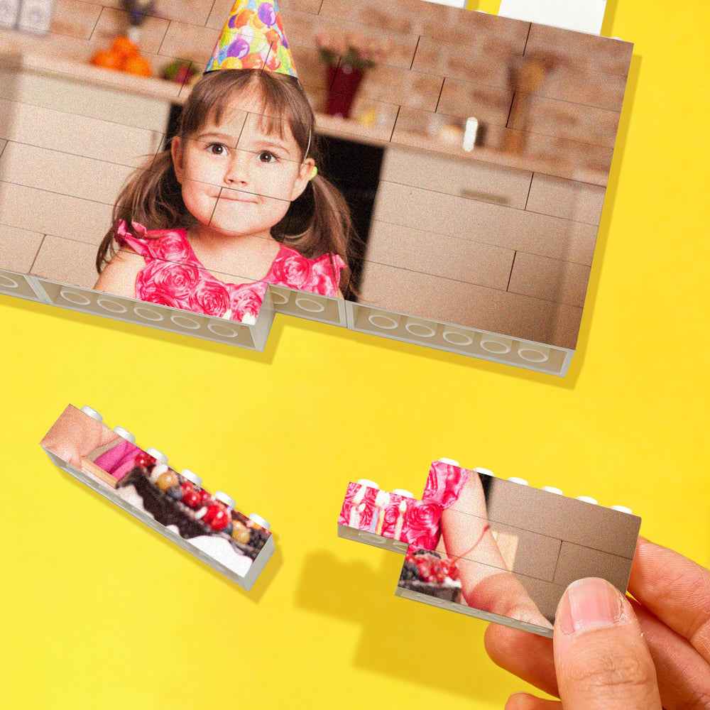Custom Building Brick Photo Block Personalised Calendar Brick Puzzles Unique Gift