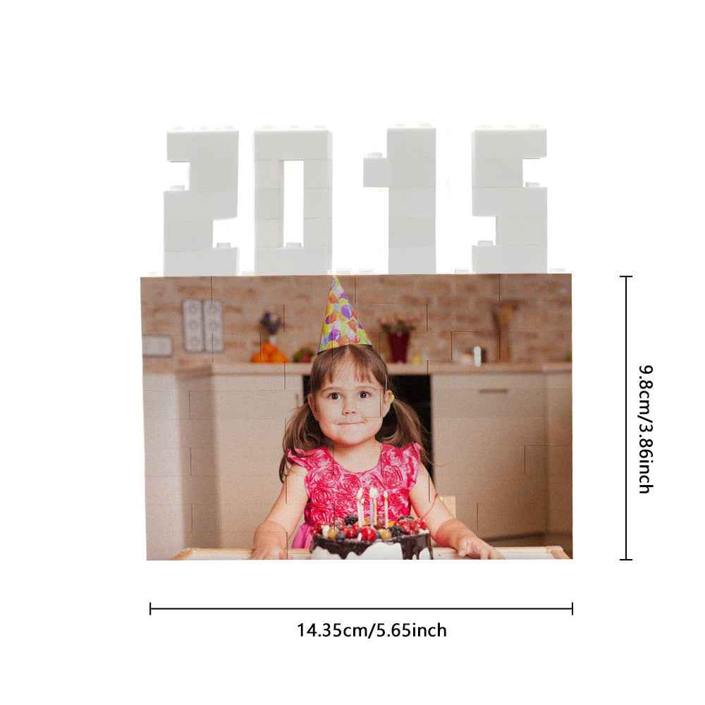 Custom Building Brick Photo Block Personalised Calendar Brick Puzzles Unique Gift