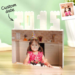 Custom Building Brick Photo Block Personalised Calendar Brick Puzzles Unique Gift