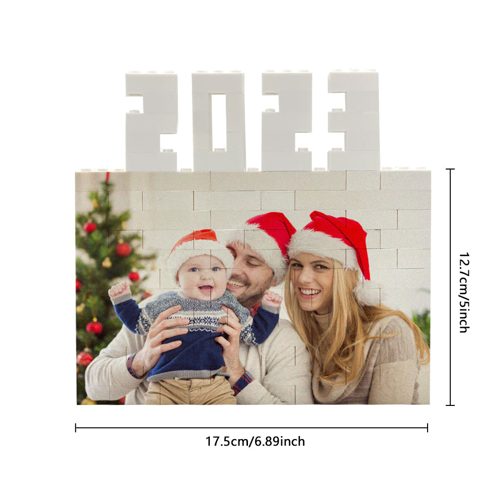 Group display of custom photo bricks — ideal personalised gifts for weddings, birthdays, graduations and family