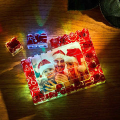 Custom Photo Building Brick Light Up Building Bricks Multicolor LED Light Brick Gift for Him
