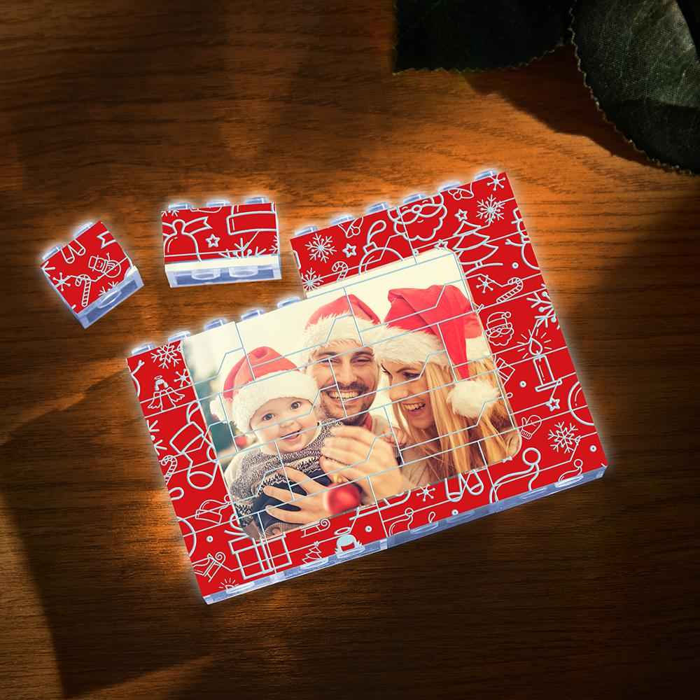 Custom Photo Building Brick Light Up Building Bricks Multicolor LED Light Brick Gift for Him