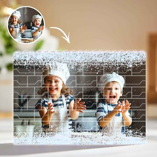 Lego Photo Brick Custom LED Light Building Brick - Personalised Light Up Photo Frame