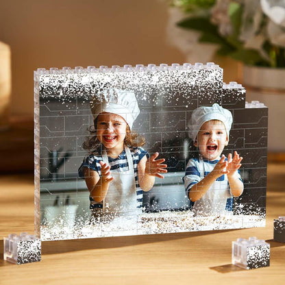 Close-up of the UV-printed photo on the brick surface for vivid, fade-resistant colour.