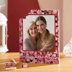 Custom Building Block Puzzle Vertical Building Photo Brick Happy Mother's Day