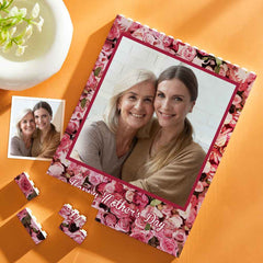 Custom Building Block Puzzle Vertical Building Photo Brick Happy Mother's Day