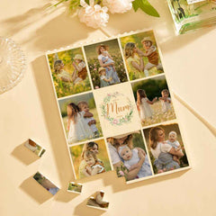 Custom Building Block Puzzle Vertical Building Photo Brick Best Mum Ever