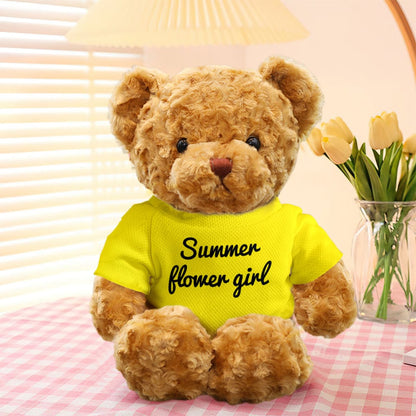 Gift‑ready personalised teddy bear in presentation styling — custom photo or text option makes a memorable birthday gift or keepsake
