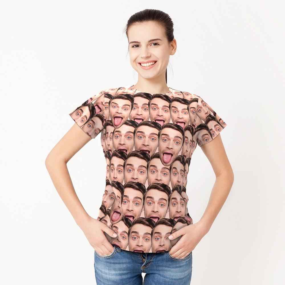 Custom Face T Shirt Printing Unisex Tee Shirts
