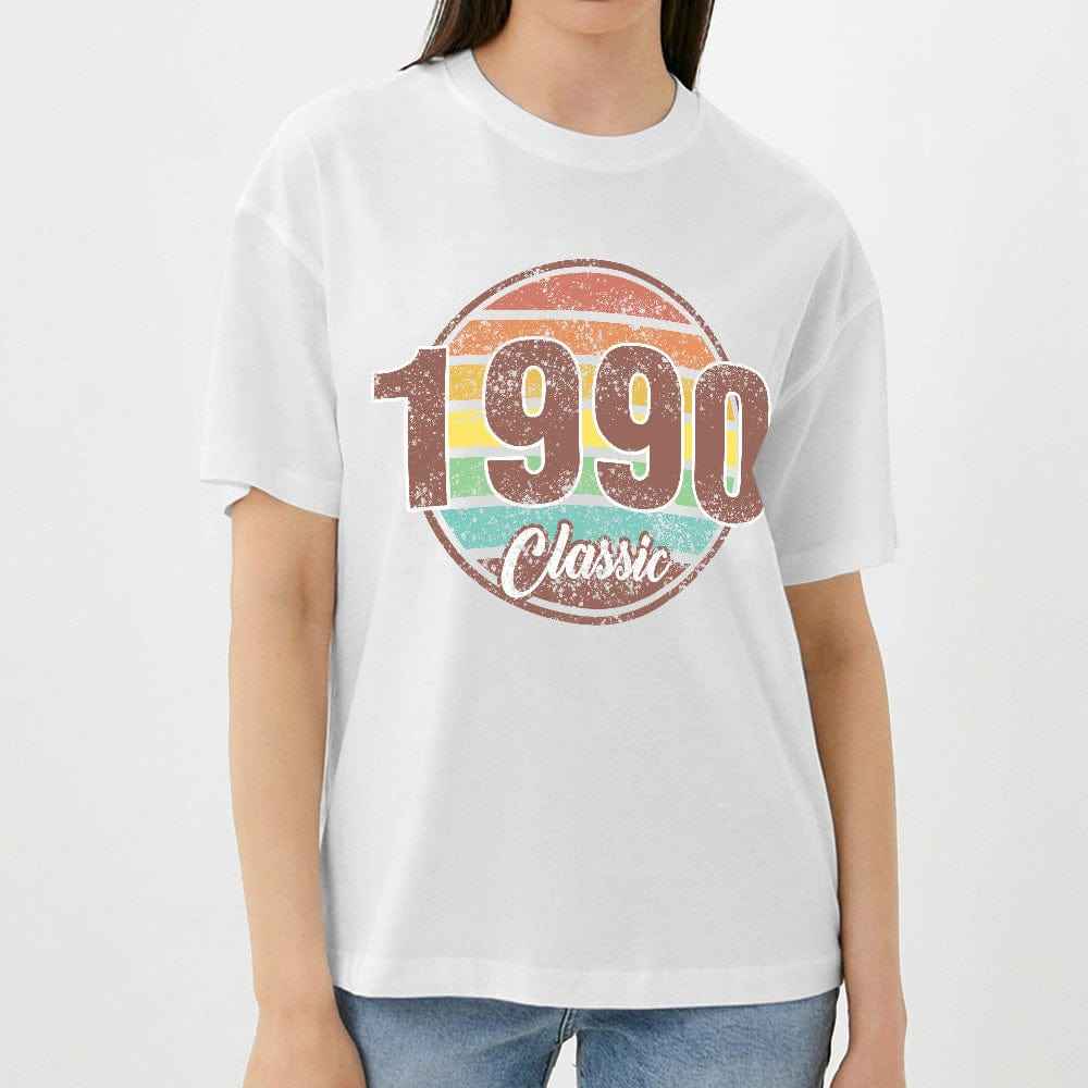 Custom Year Classic Birthday T-Shirt Gifts Fashion Style Back-to-school Gift