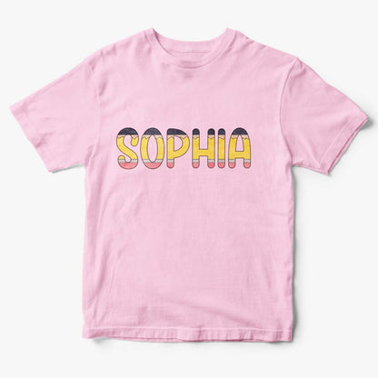 Multiple size options displayed for personalised Back to School T‑shirt — choose size at checkout