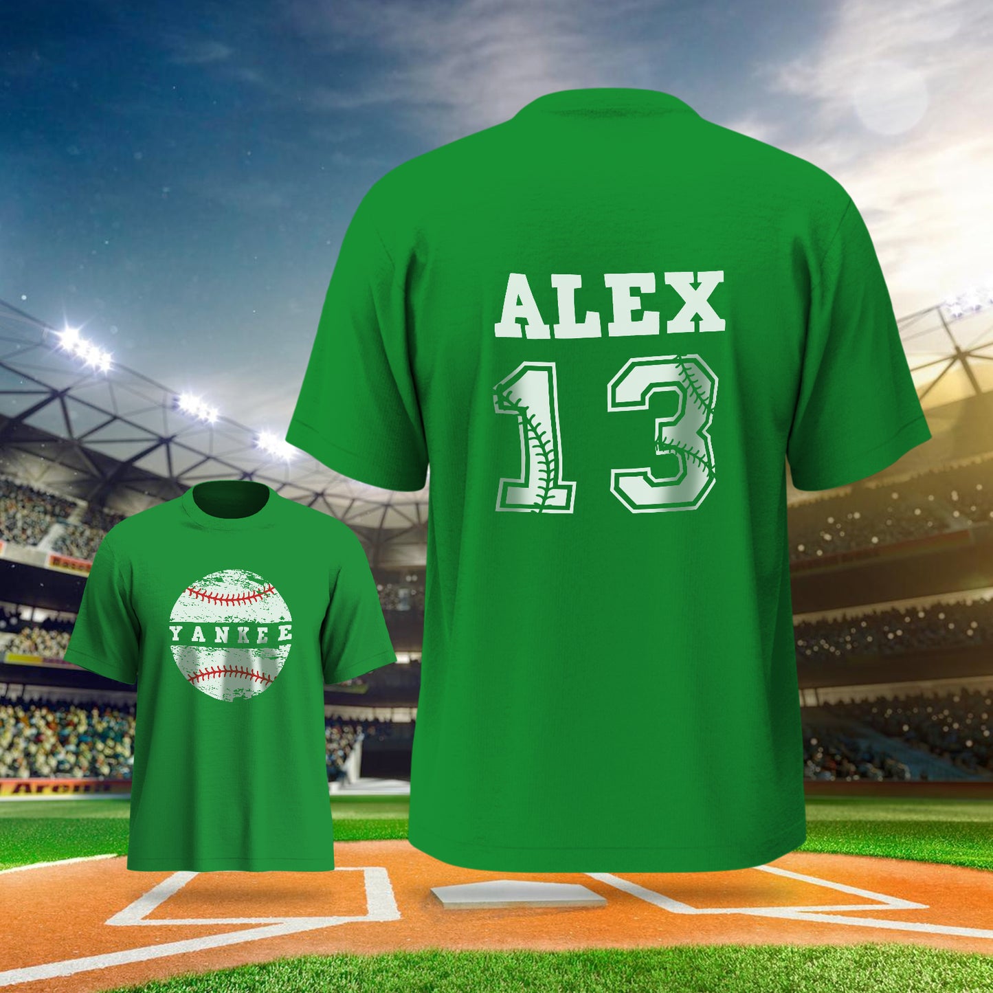 Packaging and dispatch-ready personalised T-shirt — ideal personalised gift for sports fans