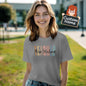 Personalised Teacher T‑Shirt back view with custom name printed across the shoulders — perfect gifts for teachers