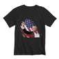 Flat-lay of Fight! Donald Trump T-shirt – personalised gift option for supporters in Australia and the UK