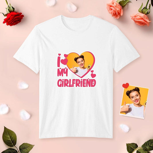 Personalised name‑printed Valentine’s matching couples shirt — front view of 'If Lost' design customised with a name, ideal couples gift