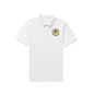 Black personalised men's polo T‑shirt flat lay size 2XL, classic polo silhouette with light stretch fabric ideal for golf, office and teams