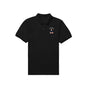 Custom men's golf polo in white — personalised breathable golf shirt with light-stretch fabric, ideal as a corporate logo polo or branded event uniform